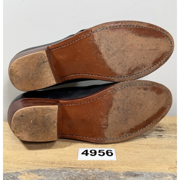 The Root Collective Made by Hand Leather Ankle Boots Black Sz 9 Guatemala Zip - Picture 7 of 7